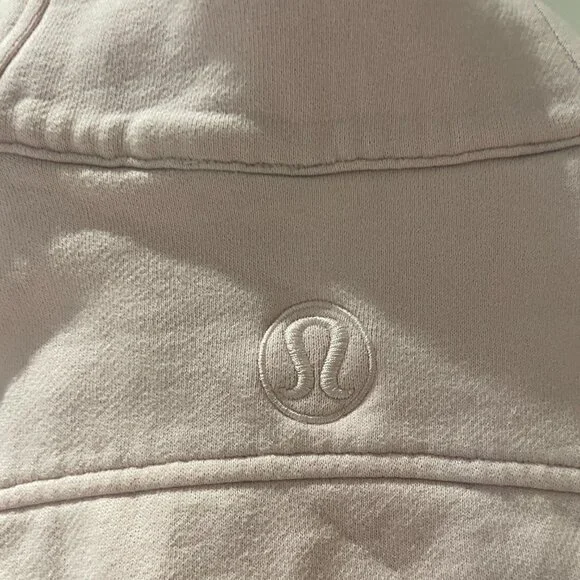 Lululemon Scuba Oversized Half-Zip Hoodie Size Xs/S  Light Pink - Picture 5 of 8